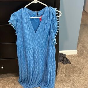 Lilly Pulitzer Blue Puff Sleeve Sundress